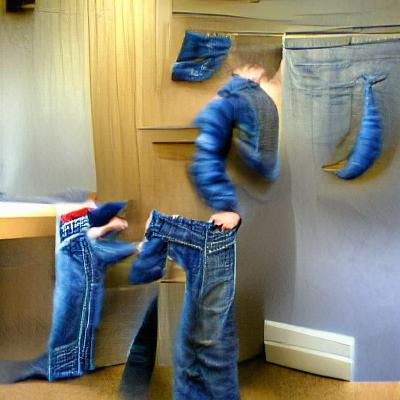 Boy Arguing with a Sentient Pair of Jeans