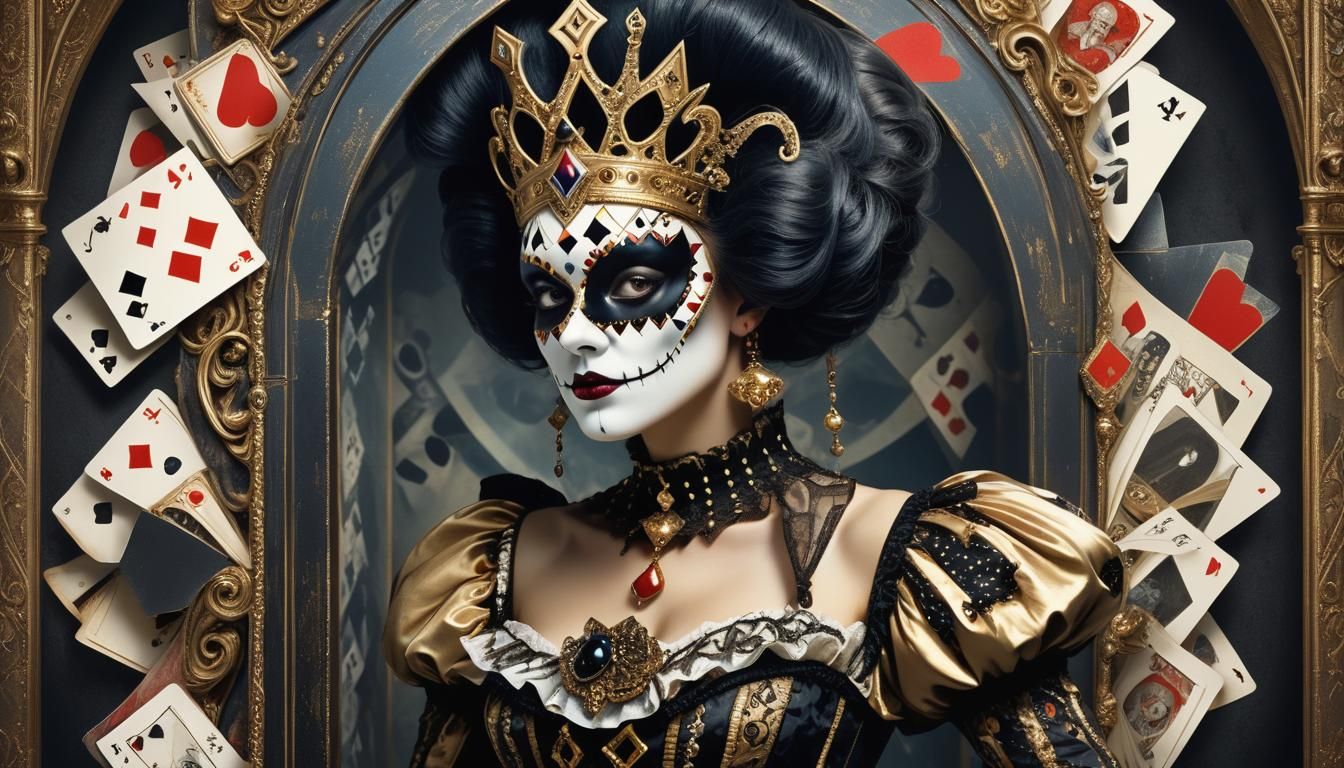 Gothic Queen Emerges in Surreal Portrait