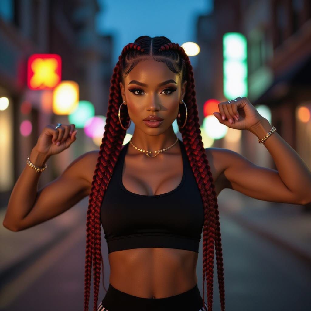 Zyra Tate Dancing in Urban Street Style