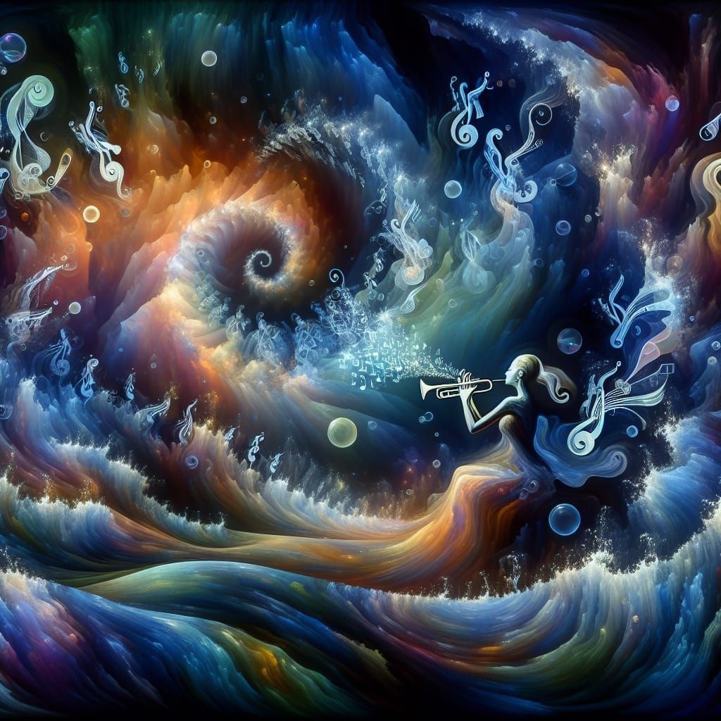 Ethereal Fractal Dance in Vibrant Bioluminescence