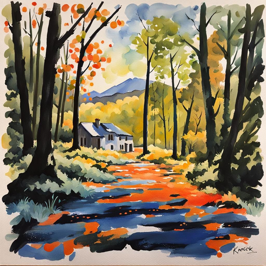 Gouache Illustration of Knock-On Effects