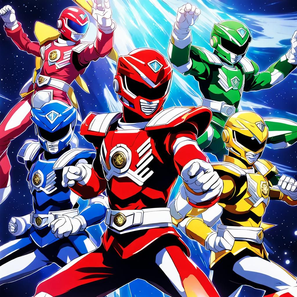 Super Sentai Team in Fantasy MMORPG Style