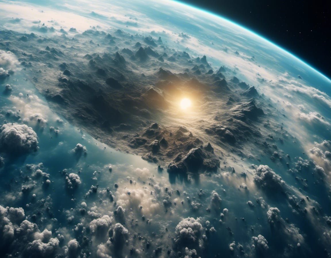 Earth from Space: Hyperrealistic Alien View in 8K