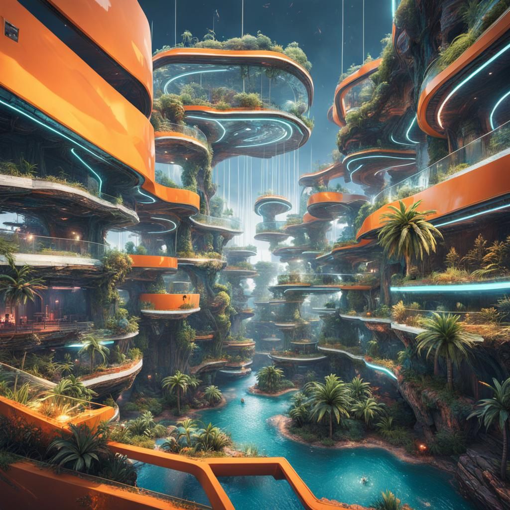 Hyperrealistic Vision of the Future in 8k