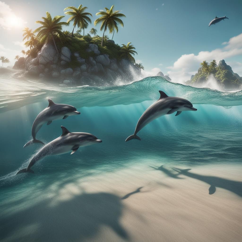 Tropical Island playground for "overenthusiastic" Dolphins ; )