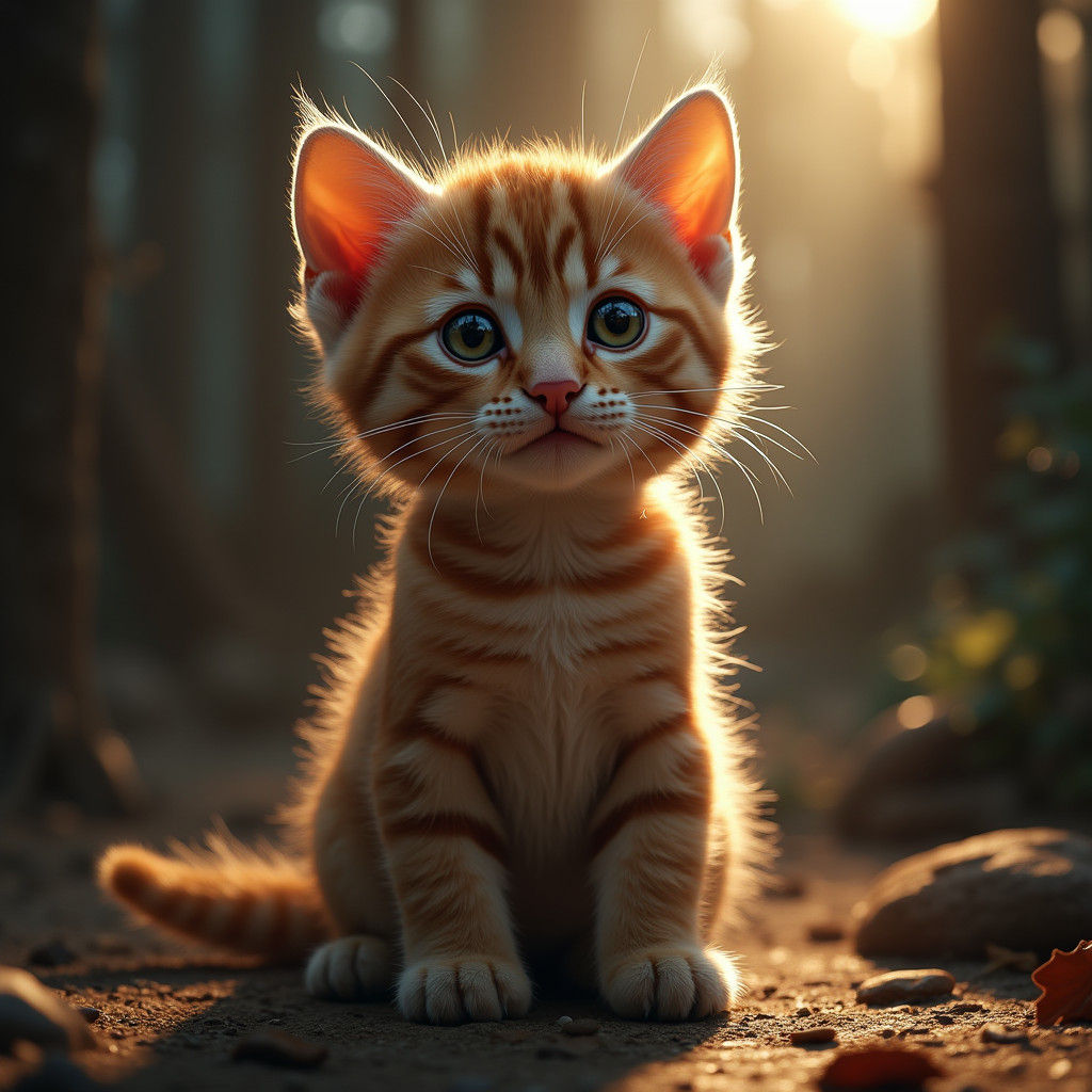 Majestic Cat Portrait in Super Mario World