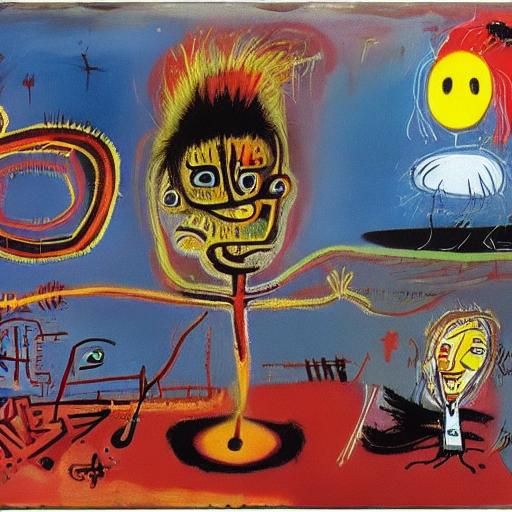 UFO in Neo-Impressionist Expressionist Style