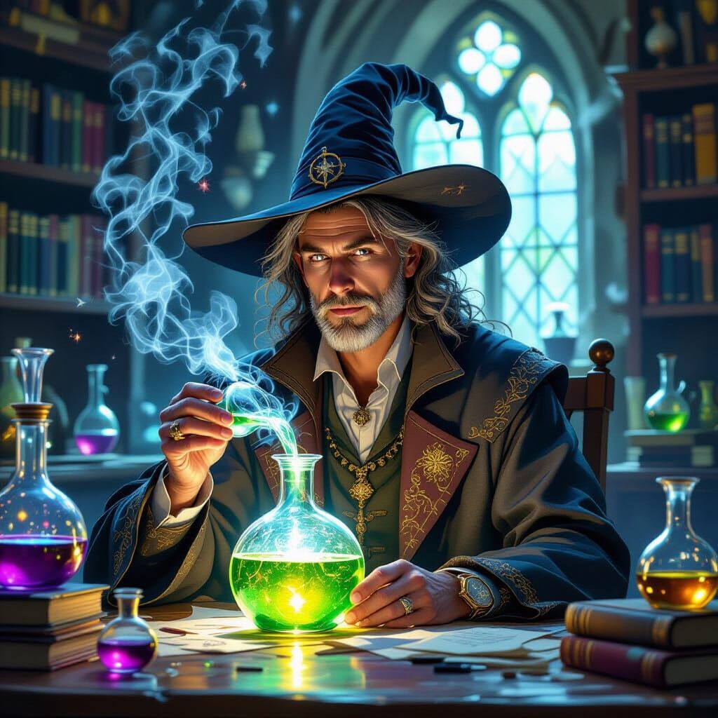 Magic School Potions Class in Session