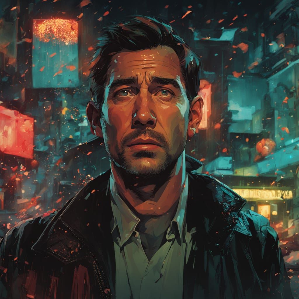 Comic Art of Liar Liar Blooper with Mischievous Man