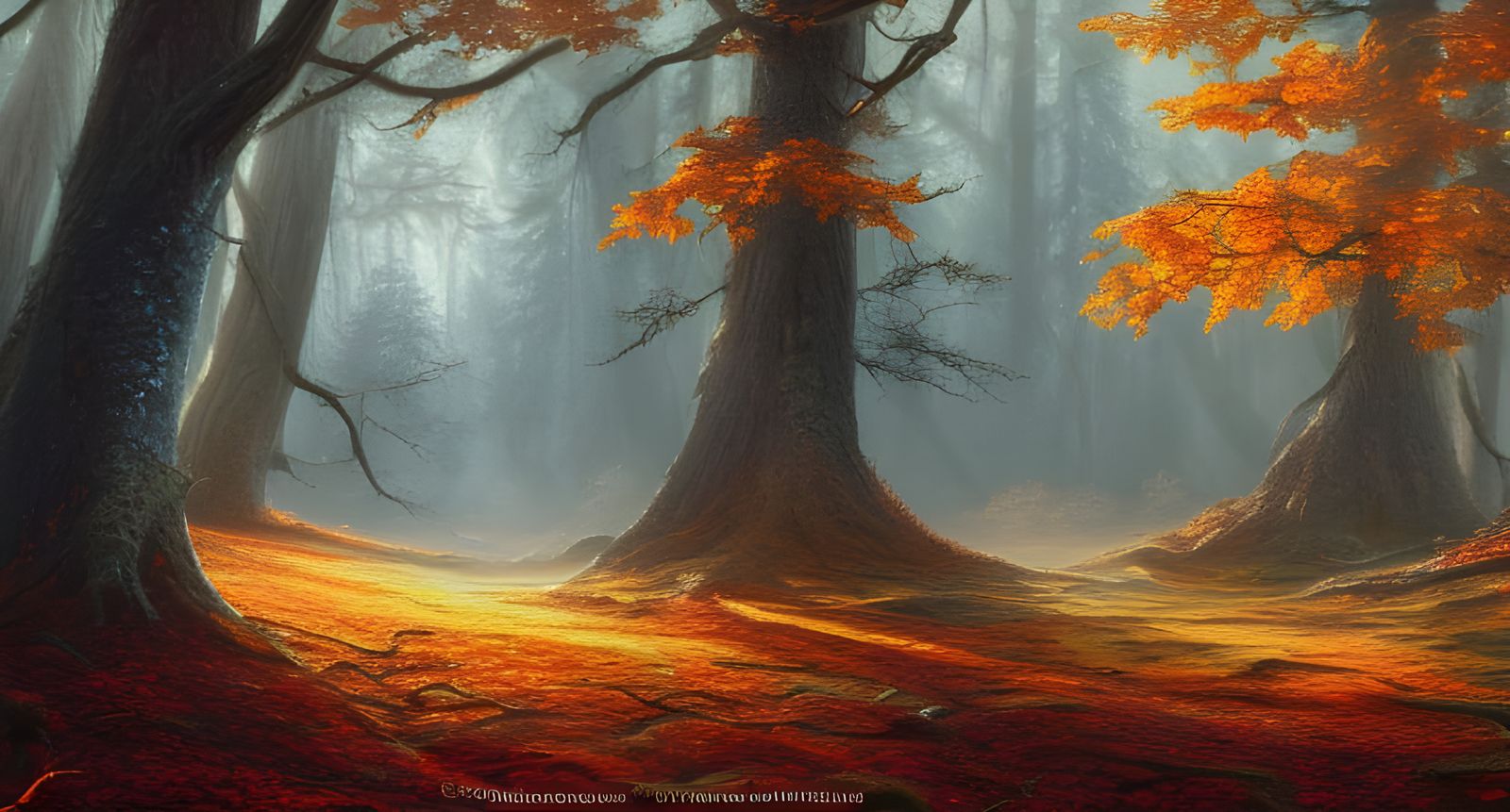 Hyper-Realistic Autumn Forest in Unreal Engine 5 Style