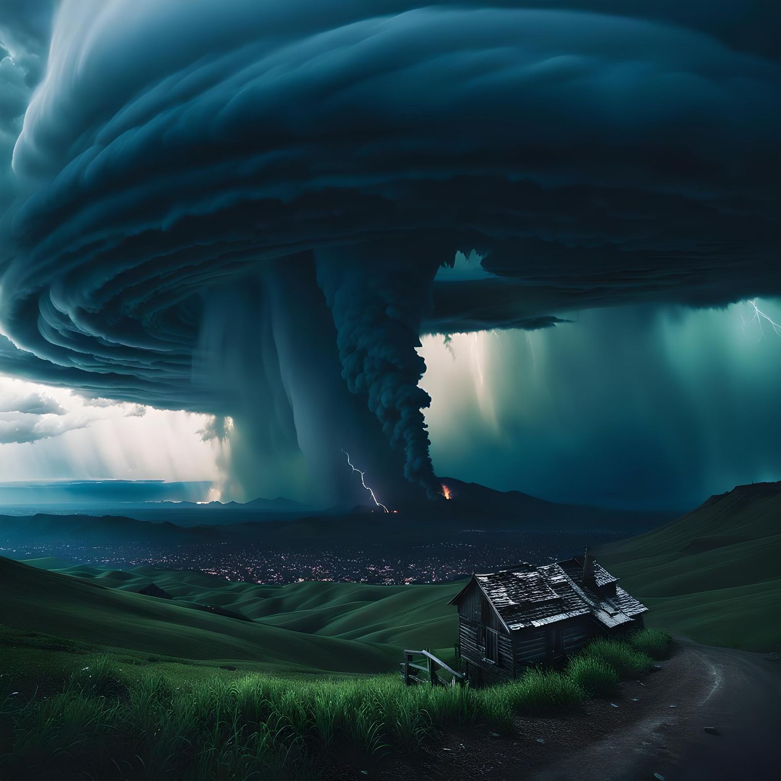 Apocalyptic Storm with Optical Illusions and Rich Colors