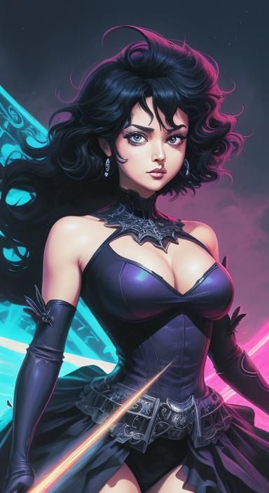 Betty Boop. HDR photo-quality. Style Art by Luis Royo. Extra...