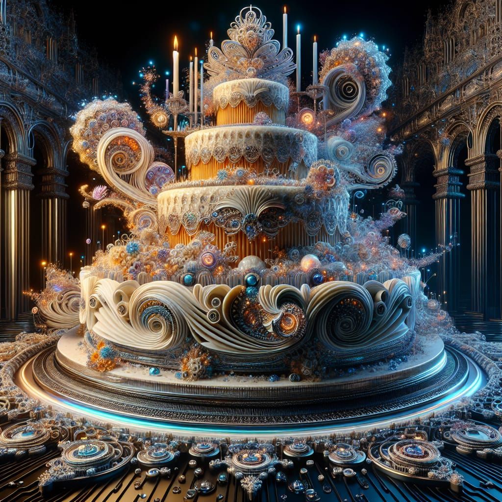 3D Microworld in Luminescent Layered Cake