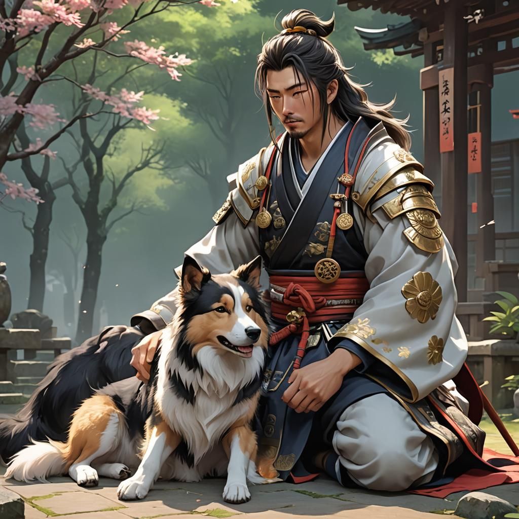 Samurai and Dog