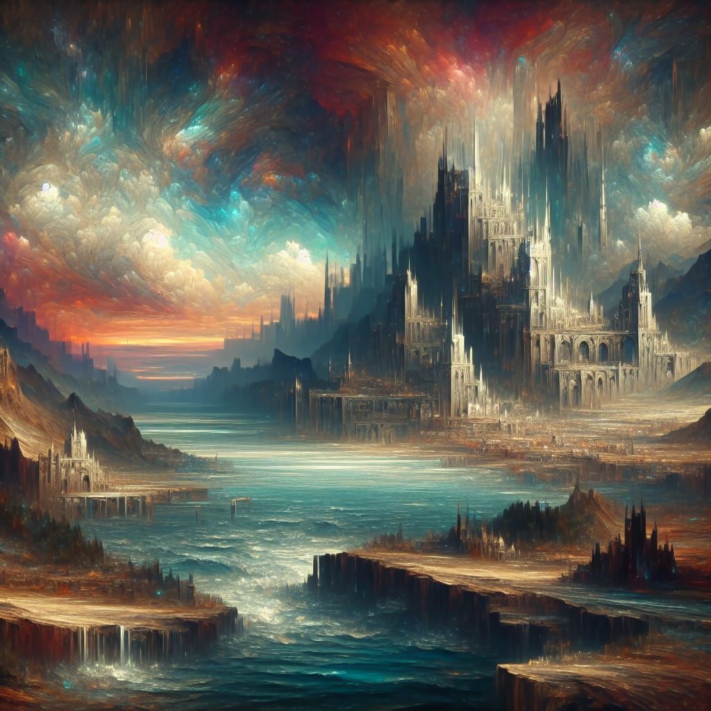 Depression Evoked in Rich Fantasy Concept Art