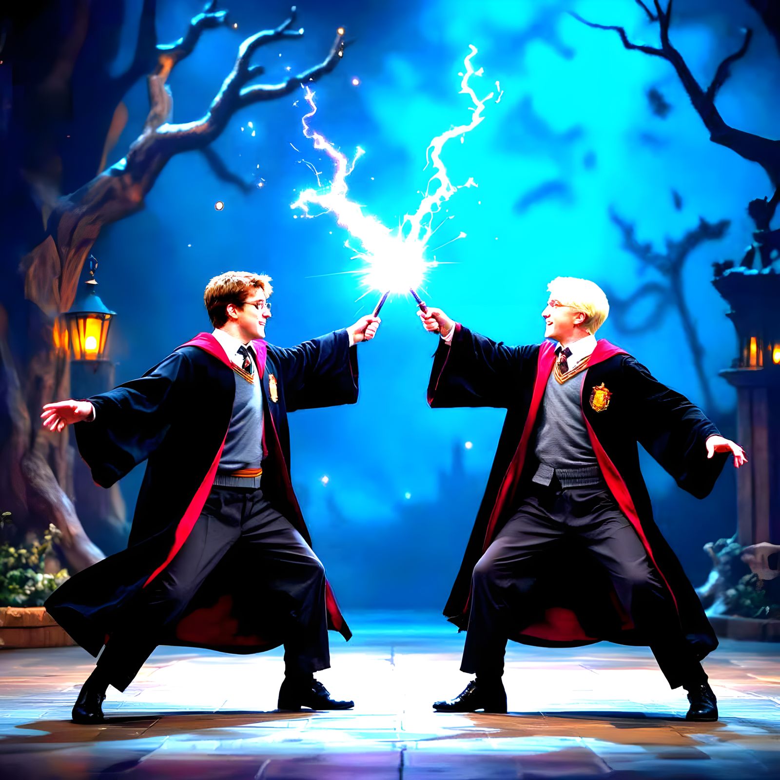 Harry Potter and Malfoy in Epic Battle