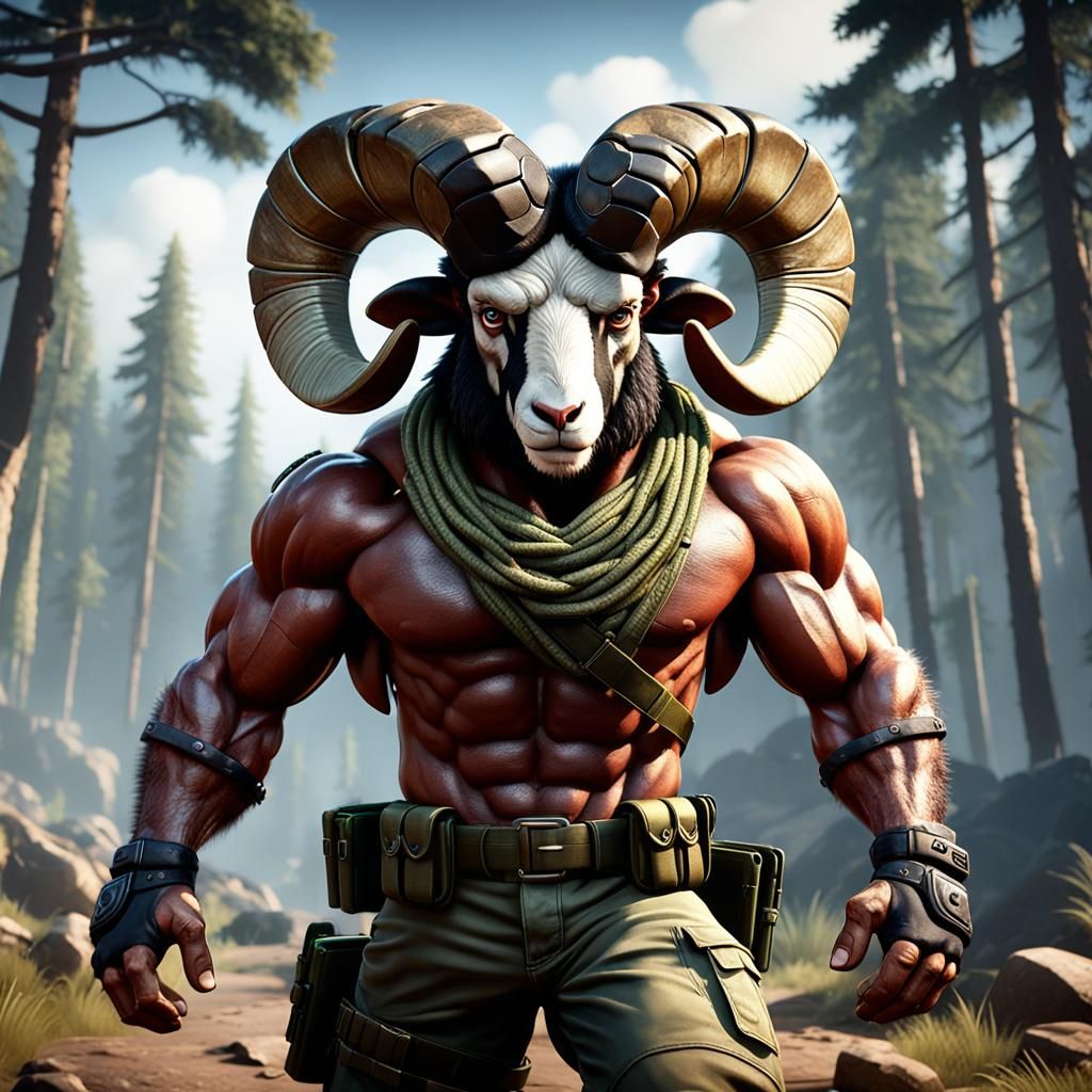 Rambo Ram: 3D Cinematic Game Character