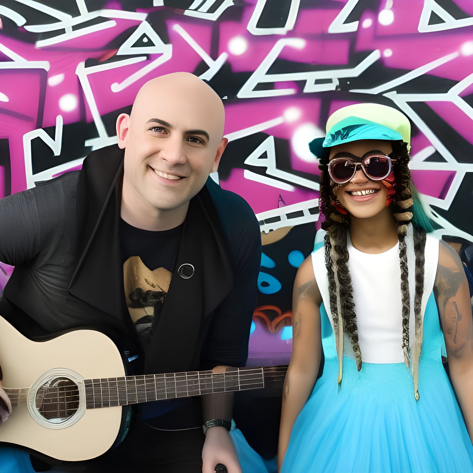 Indie Musician and Daughter's EDM Album Art