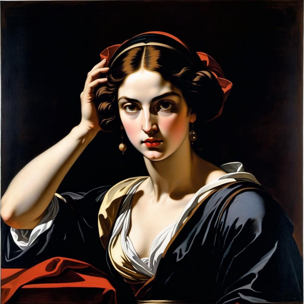 Ink Print in Baroque Style