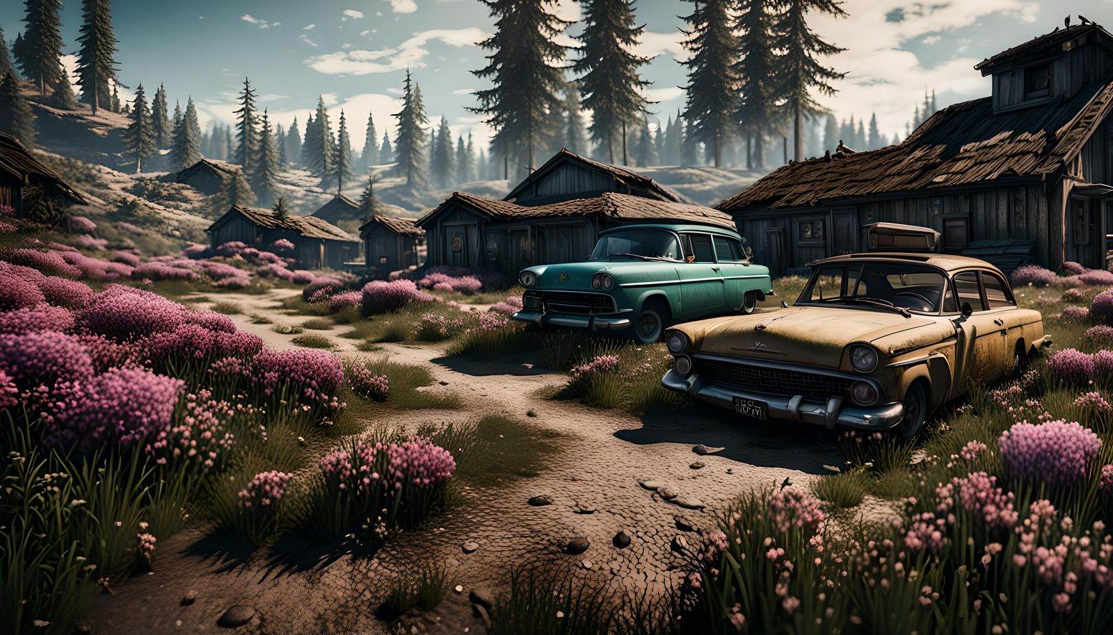 GTA V Themed Spring Landscape in 8K 3D