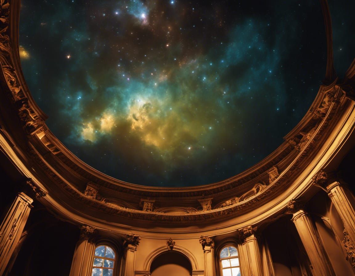 Magical ceiling of the skies