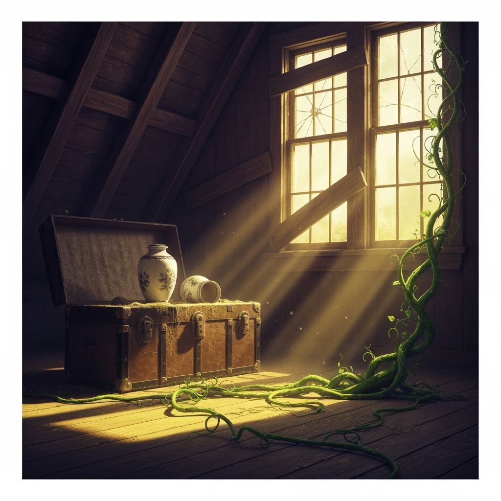 Forgotten Attic Vine: Dark Fantasy Hyperrealism