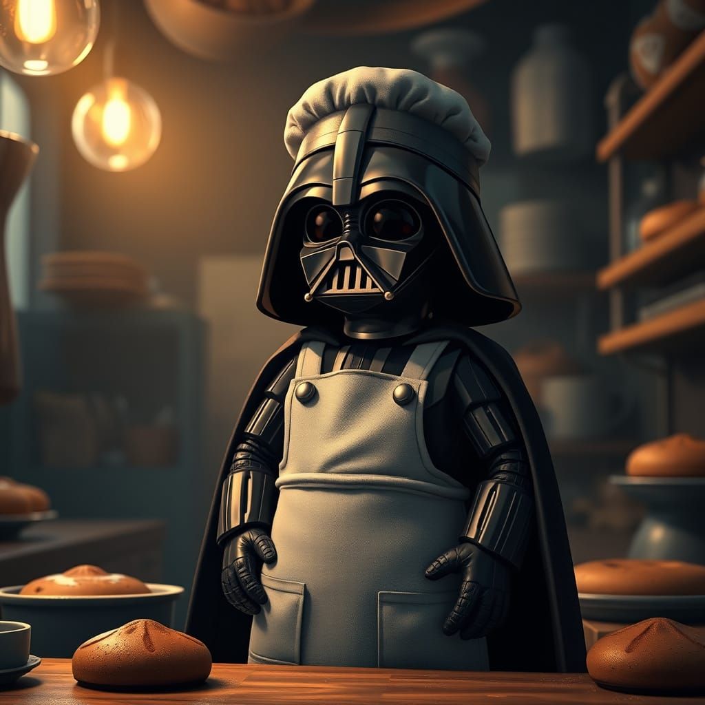 Moody Baker Darth Vader in Dark Bakery