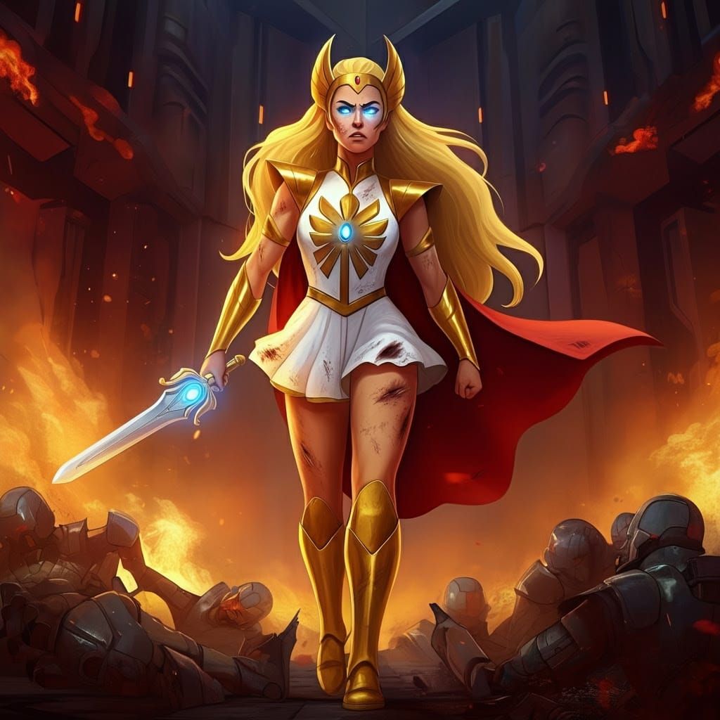 Heroic Warrior Princess Defies Horde Destruction