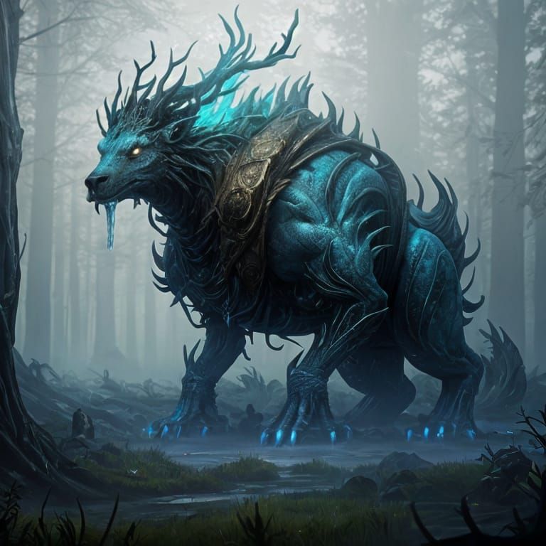 Ethereal Fantasy Landscape in Deep Color