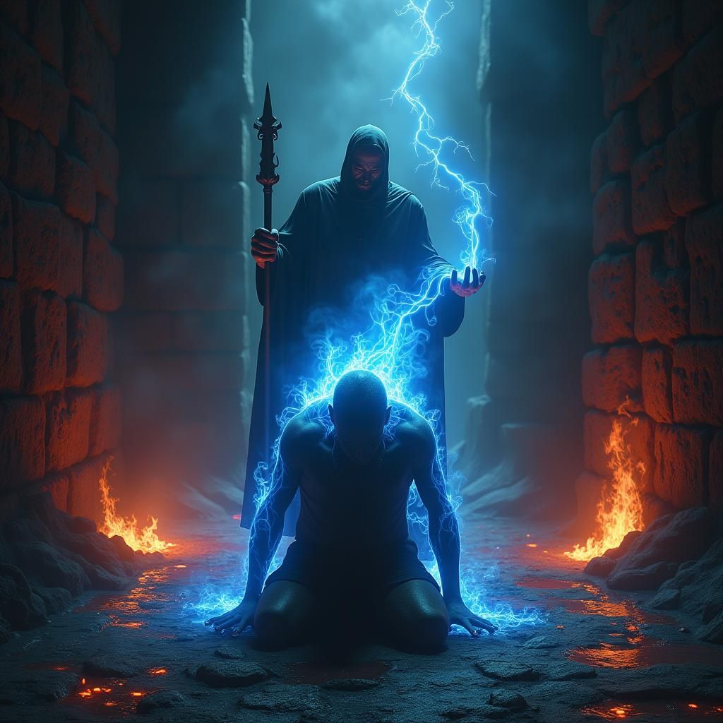 Mystic Exorcism in a Dreamlike Setting