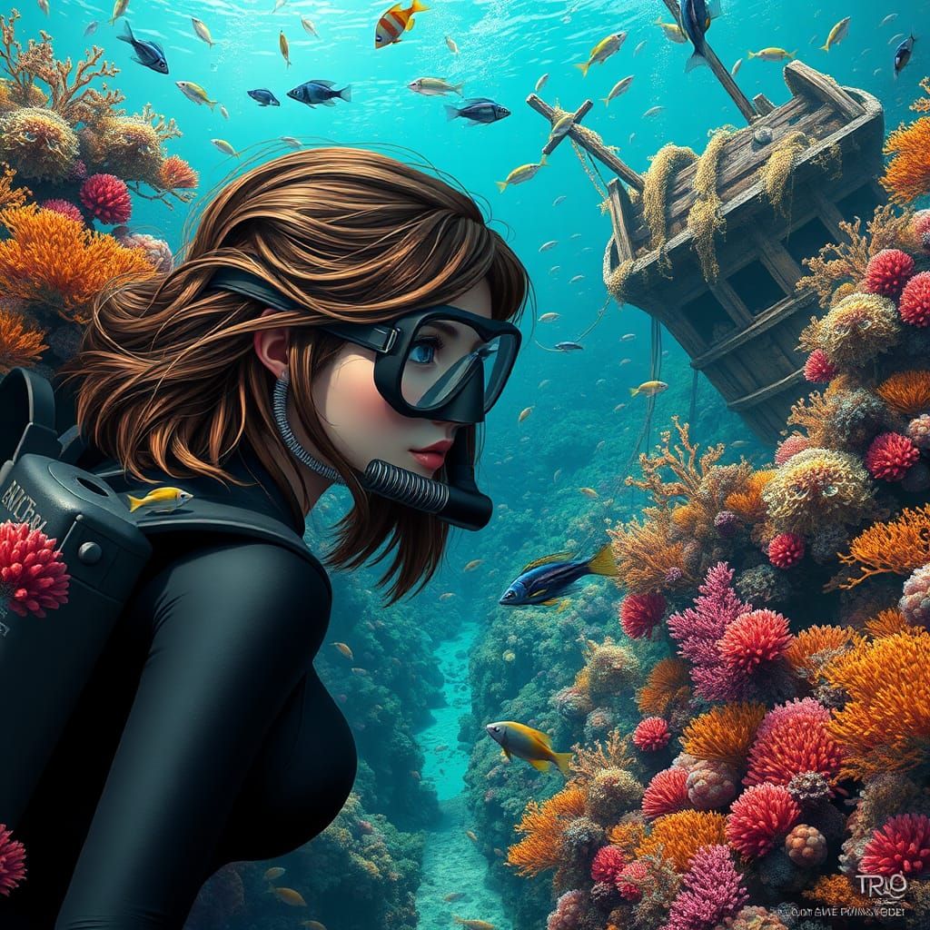 Coral Reef Exploration: Digital Matte Painting