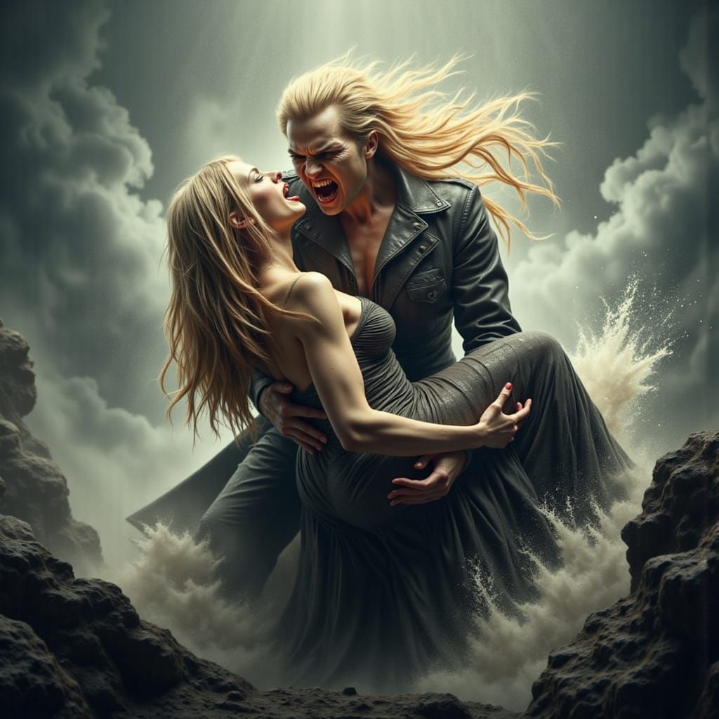 Epic Vampire in Windswept Despair