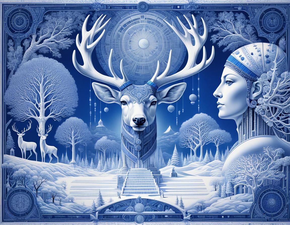 Detailed Blueprint Map of a Human Mind