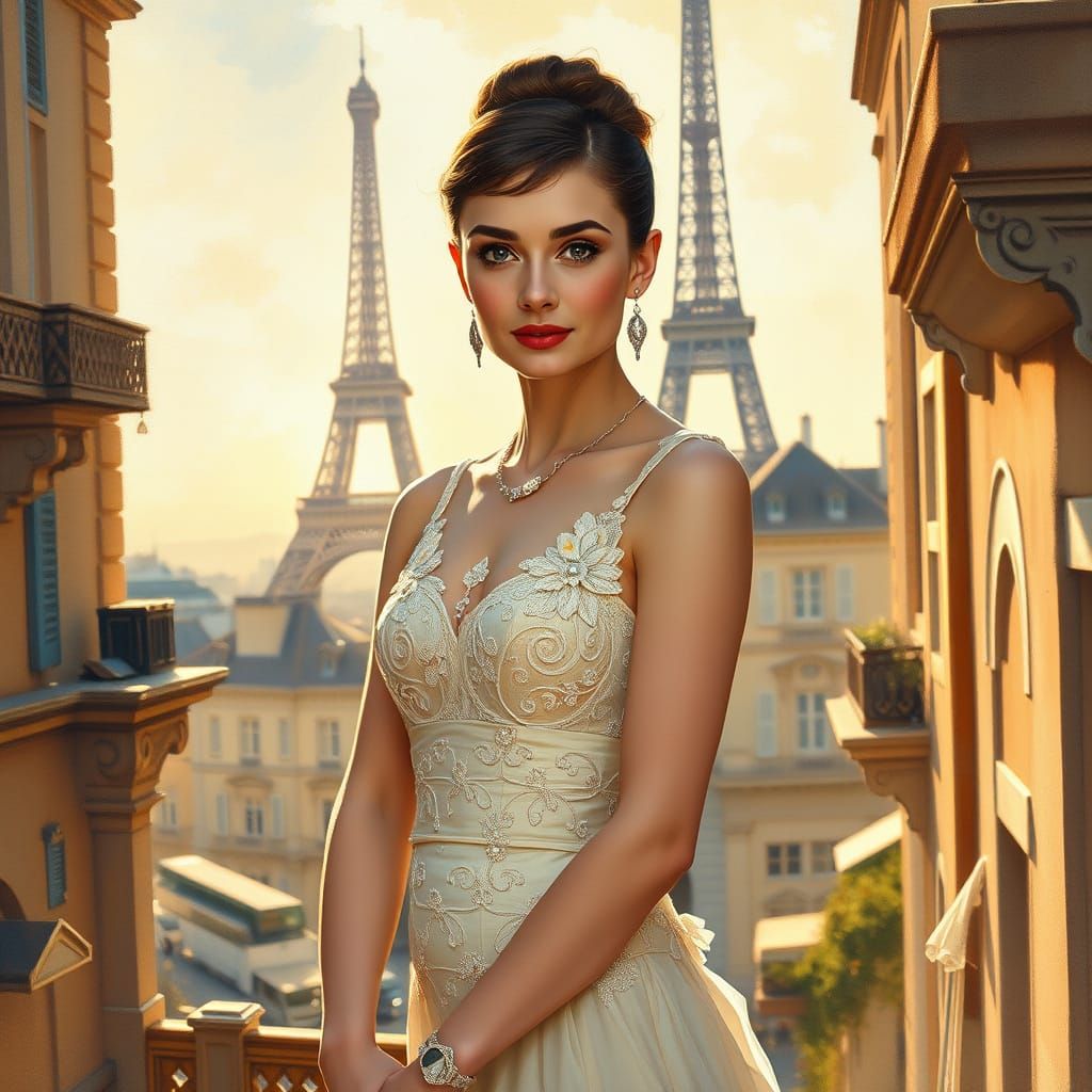 Effortless Elegance in Parisian Afternoon Light