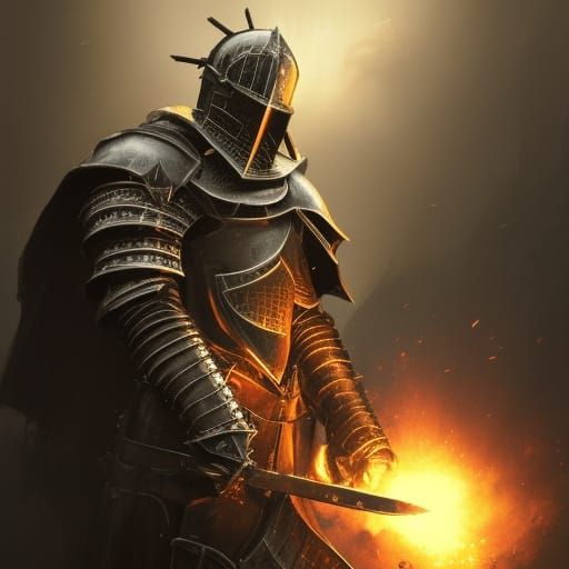 Dark Souls Knight Paladin Praising the Sun