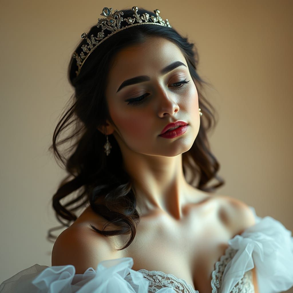 Regal Ballerina Lost in Thought