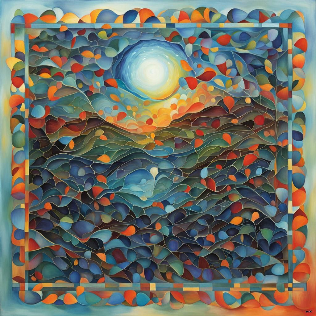 Ethereal Translucent Soul: Minimalist Art