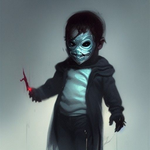 Sinister Infant Portrait in Rutkowski Style