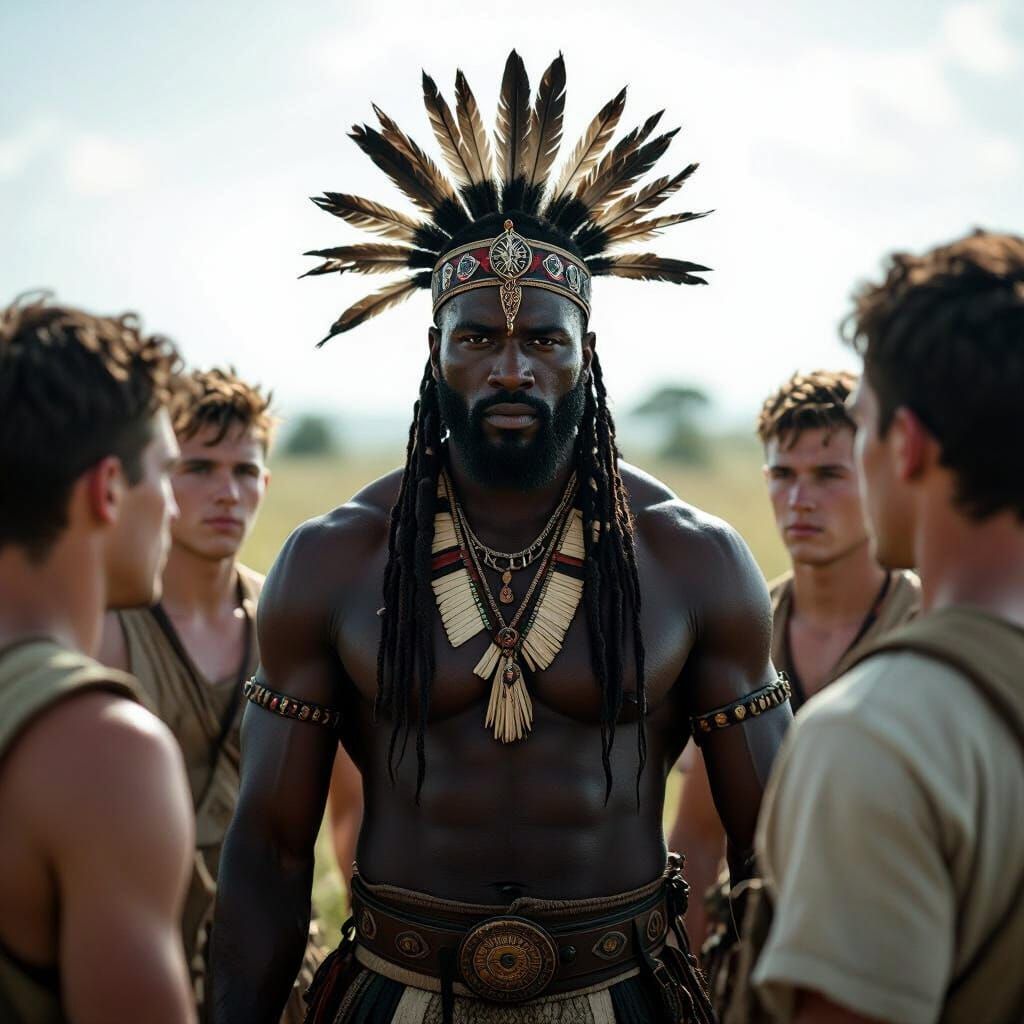 Black Tribal Leader Honored by White Youths