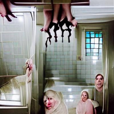 Surreal Horror Scene in Dark American Style