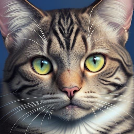 Detailed Digital Portrait of Taylor Swift's Cat Fursona