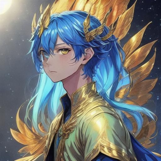 Anime Key Visual: Confident Blue-Haired Woman