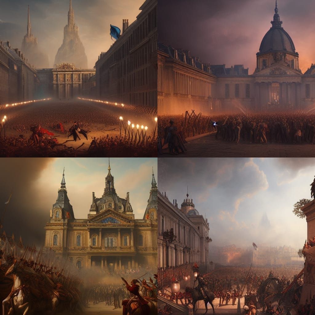 French Revolution: Detailed Matte Painting