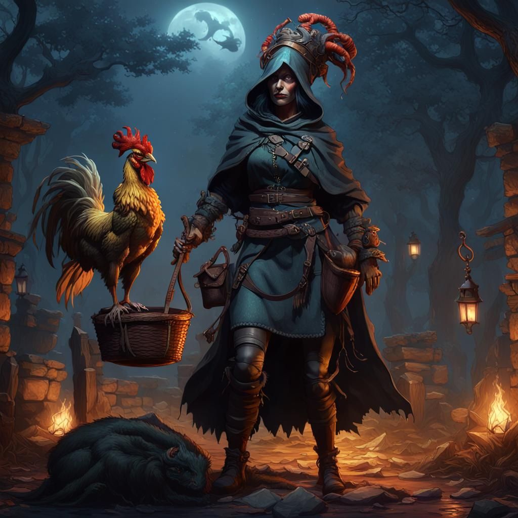 Night Hag in Dark Fantasy Style