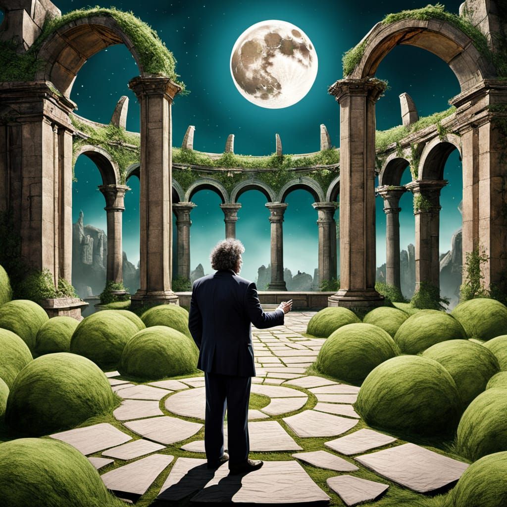 Politician Addresses Crowd on Alien World Under Fractured Mo...