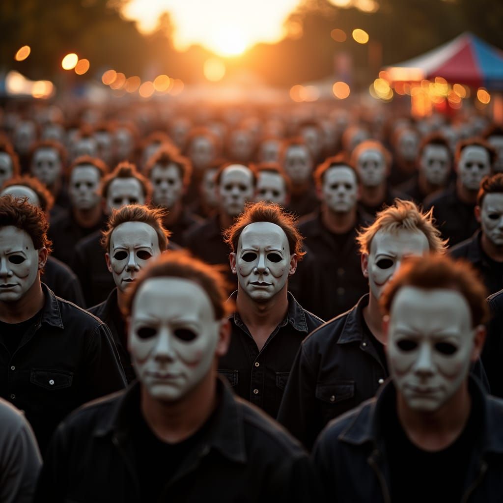 Michael Myers Lookalikes at Halloween Festival