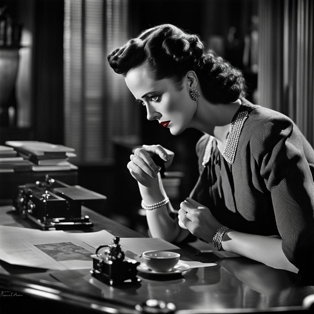 Mary Astor in The Maltese Falcon: A Cinematic Still