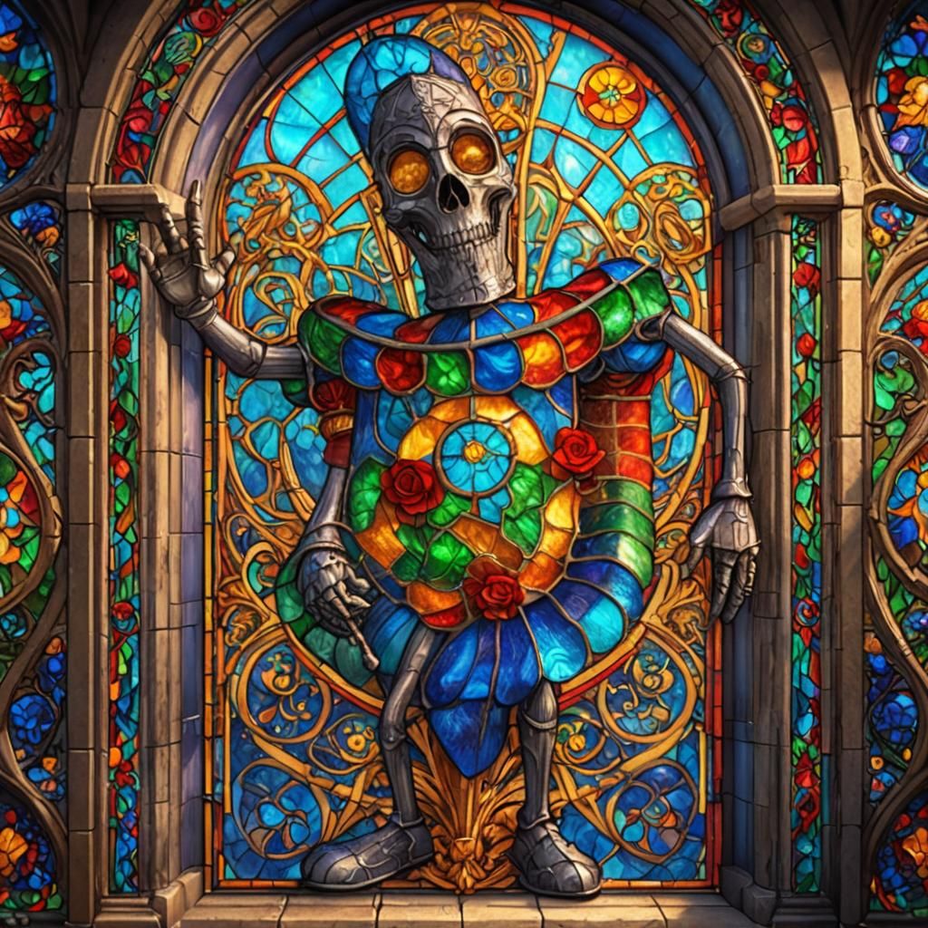 Jiminey Timiney in Stained Glass