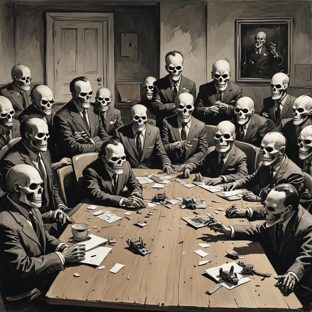 Broken toy board meeting