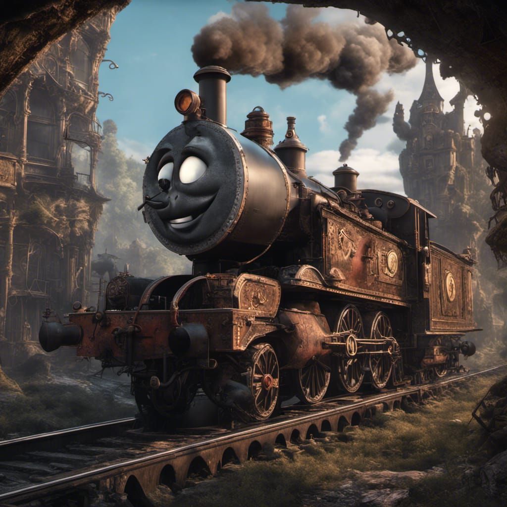 Thomas the Tank Engine in Steampunk Horror World